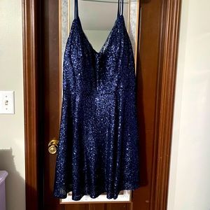 Christina Wu short sequin dress size 24 NWT